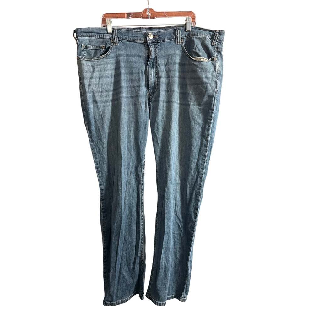 True Nation Big Men's Light Blue Athletic Fit Denim Jeans Size 46W 32L 46x32